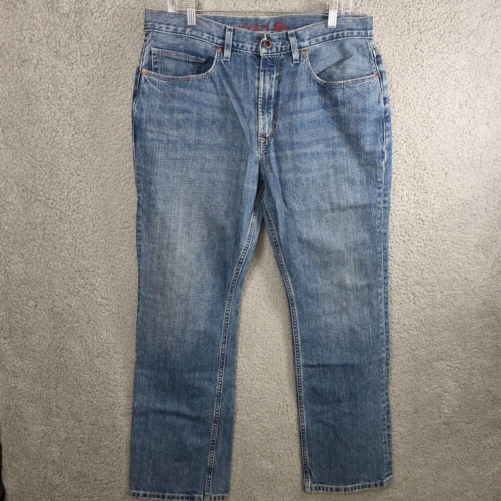 Lacoste Men's Jeans Blue Denim Pants Size 34x30  Straight